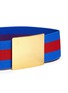 Detail View - Click To Enlarge - STELLA MCCARTNEY - Metal plate stripe elastic belt