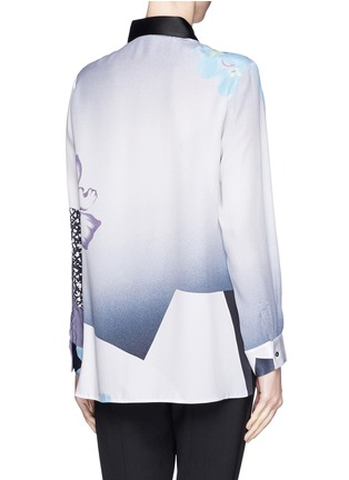 Back View - Click To Enlarge - 3.1 PHILLIP LIM - Floral collage silk shirt