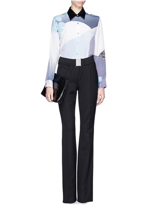 Figure View - Click To Enlarge - 3.1 PHILLIP LIM - Floral collage silk shirt