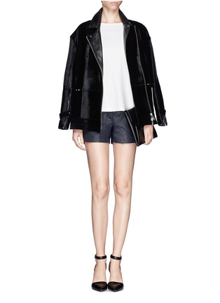 Figure View - Click To Enlarge - T BY ALEXANDER WANG - High density lux ponte T-shirt