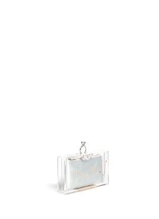 Detail View - Click To Enlarge - CHARLOTTE OLYMPIA - 'Marry Me' Pandora box clutch
