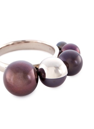 Detail View - Click To Enlarge - TASAKI - 'Shell' freshwater pearl 18k white gold ring