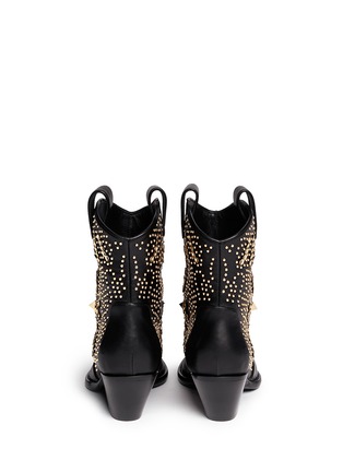 Back View - Click To Enlarge - 73426 - 'Guns' hexagonal grommet stud boots