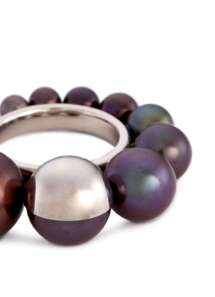 Detail View - Click To Enlarge - TASAKI - 'Shell' freshwater pearl 18k white gold