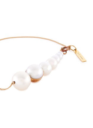 Detail View - Click To Enlarge - TASAKI - 'Shell' freshwater pearl 18k yellow gold bracelet