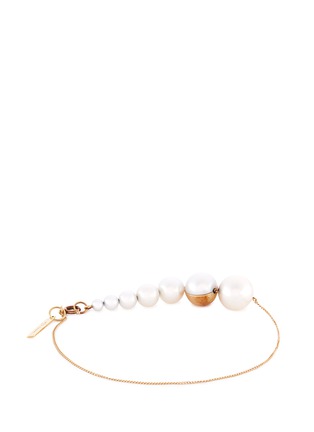  - TASAKI - 'Shell' freshwater pearl 18k yellow gold bracelet