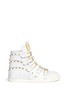 Main View - Click To Enlarge - 73426 - 'London' fringe stud leather sneakers
