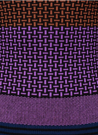 Detail View - Click To Enlarge - DIANE VON FURSTENBERG - Colourblock basket weave wool sweater