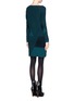 Back View - Click To Enlarge - VINCE - Geometric wool cashmere sweater dress