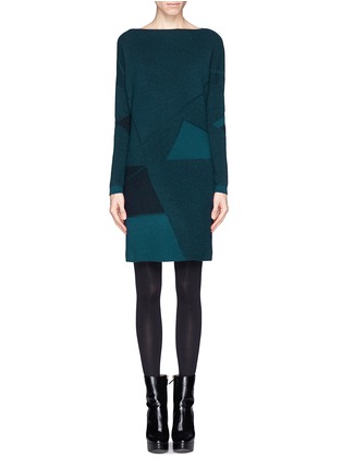 Main View - Click To Enlarge - VINCE - Geometric wool cashmere sweater dress