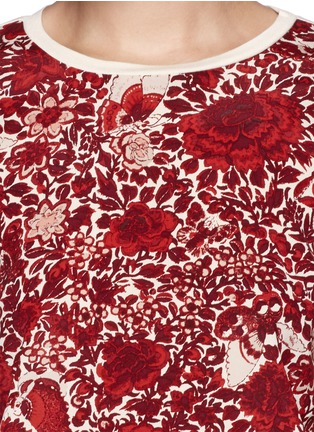 Detail View - Click To Enlarge - TORY BURCH - Roanan' floral and butterfly print T-shirt
