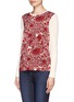 Front View - Click To Enlarge - TORY BURCH - Roanan' floral and butterfly print T-shirt