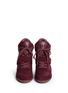 Figure View - Click To Enlarge - ASH - 'Bowie' suede and calf leather wedge sneakers