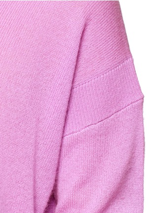 Detail View - Click To Enlarge - DIANE VON FURSTENBERG - High-low cashmere cowl neck sweater