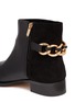 Detail View - Click To Enlarge - SAM EDELMAN - 'Chester' chain leather and suede boots