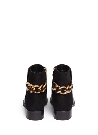 Back View - Click To Enlarge - SAM EDELMAN - 'Chester' chain leather and suede boots