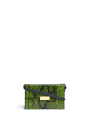 Main View - Click To Enlarge - STELLA MCCARTNEY - Faux python leather crossbody bag 
