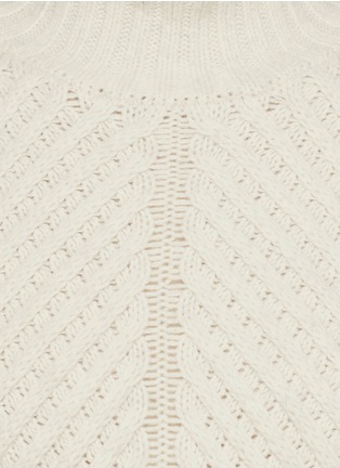 Detail View - Click To Enlarge - VINCE - Chevron knit yak-wool sweater