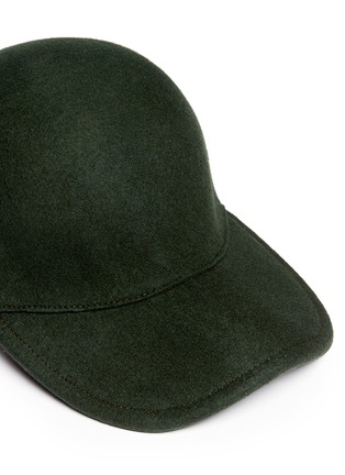 Detail View - Click To Enlarge - STELLA MCCARTNEY - Wool felt baseball cap
