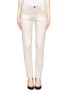 Main View - Click To Enlarge - EACH X OTHER - Leather trim boyfriend jeans