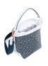  - MISCHA - Hexagon print coated canvas bucket bag
