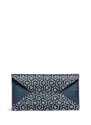 Main View - Click To Enlarge - MISCHA - Hexagon print coated canvas travel wallet