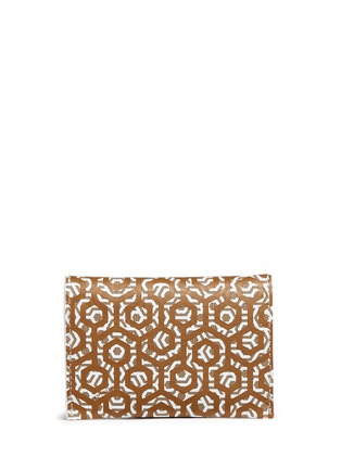 Figure View - Click To Enlarge - MISCHA - Hexagon print coated canvas envelope cardholder