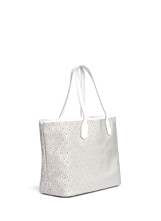 Detail View - Click To Enlarge - MISCHA - 'Jet Set Tote' in classic hexagon print