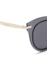 Detail View - Click To Enlarge - - - Metal temple cat eye sunglasses