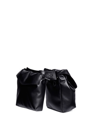 Detail View - Click To Enlarge - MARNI - 'Runway' convertible faux leather belt bag