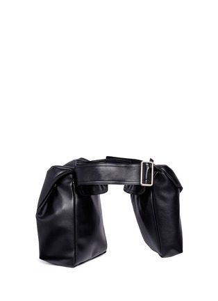 Detail View - Click To Enlarge - MARNI - 'Runway' convertible faux leather belt bag