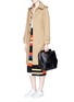 Back View - Click To Enlarge - MARNI - 'Runway' convertible faux leather belt bag