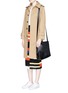 Front View - Click To Enlarge - MARNI - 'Runway' convertible faux leather belt bag