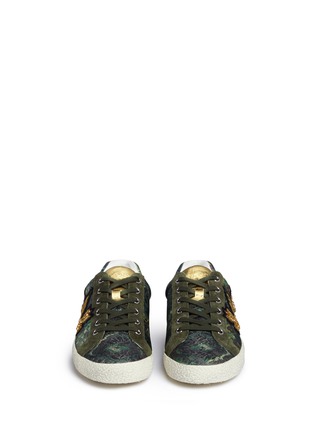 Front View - Click To Enlarge - ASH - 'Nak Arms' military patch jacquard sneakers