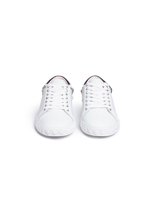 Front View - Click To Enlarge - ASH - Dazed' star stud calfskin leather sneakers