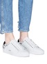 Figure View - Click To Enlarge - ASH - Dazed' star stud calfskin leather sneakers