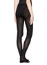 Back View - Click To Enlarge - HANSEL FROM BASEL - Silk flat knit tights