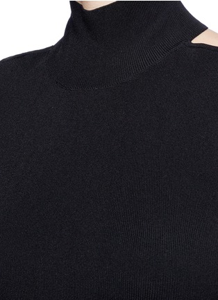 Detail View - Click To Enlarge - MS MIN - Low back turtleneck knit top
