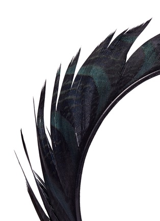 Detail View - Click To Enlarge - YUNOTME - 'Lisbeth' feather headband