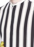 Detail View - Click To Enlarge - HAIDER ACKERMANN - Stripe bleach print silk shirt