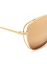 Detail View - Click To Enlarge - LINDA FARROW - Open wire rim cat eye sunglasses