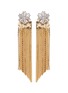 Main View - Click To Enlarge - VENNA - Glass crystal snowflake fringe drop jacket earrings