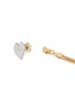 Detail View - Click To Enlarge - VENNA - Glass crystal heart tassel drop jacket earrings