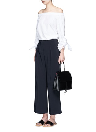 Figure View - Click To Enlarge - ELIZABETH AND JAMES - Billie' drop crotch crepe culottes