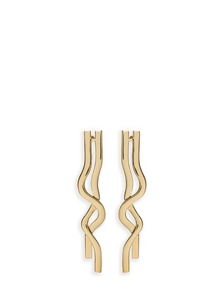 Main View - Click To Enlarge - ELIZABETH AND JAMES - 'Sueno' gold plated wavy earrings