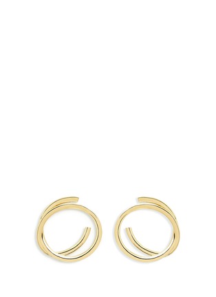 Main View - Click To Enlarge - ELIZABETH AND JAMES - 'Connolly' gold plated hoop earrings