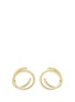 Main View - Click To Enlarge - ELIZABETH AND JAMES - 'Connolly' gold plated hoop earrings
