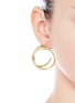 Figure View - Click To Enlarge - ELIZABETH AND JAMES - 'Connolly' gold plated hoop earrings
