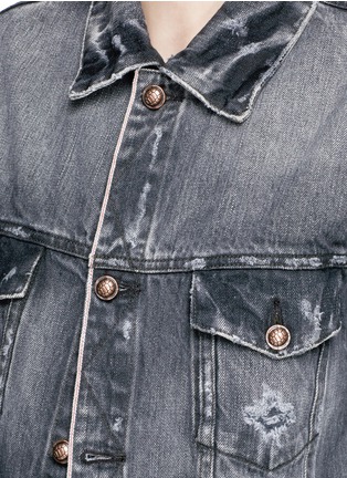 Detail View - Click To Enlarge - 72877 - 'Chitra' distressed cotton denim jacket