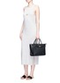 Figure View - Click To Enlarge - ELIZABETH AND JAMES - 'Kylie' waist tie wool-cashmere blend dress